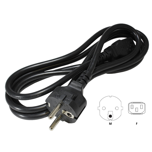 Hammond Power Cord 10A/250V EURO CEE7/7 TO IEC C13 6ft