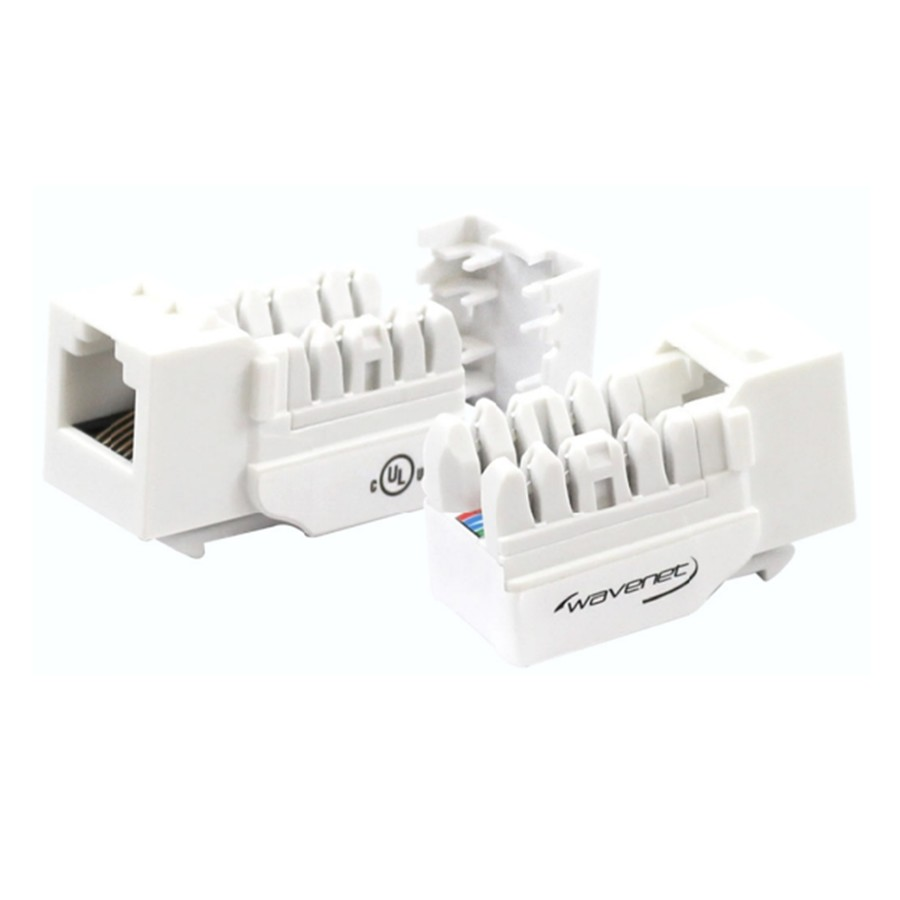 Wavenet Keystone Jack C3, UTP, 110TYPE, 6P6C (RJ11/RJ12), USOC/UTP -WHITE