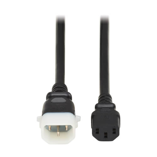 Tripp Lite PDU Power Cord C13 to P-Lock C14 -15A, 250V, 14AWG 3ft Black