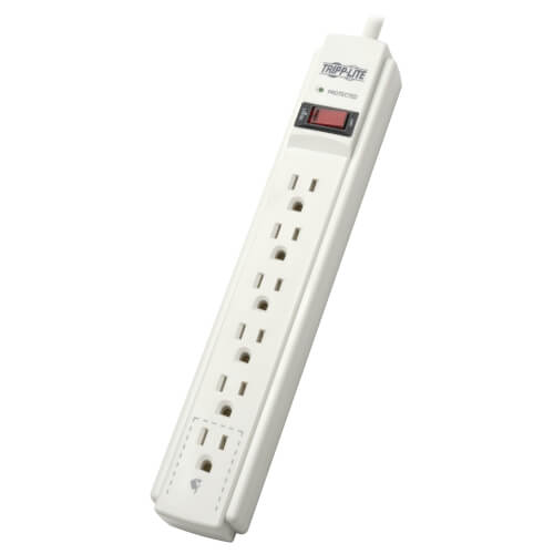 Tripp Lite Protect It!  6-Outlet Joules  790 6ft Cord Light Gray Housing