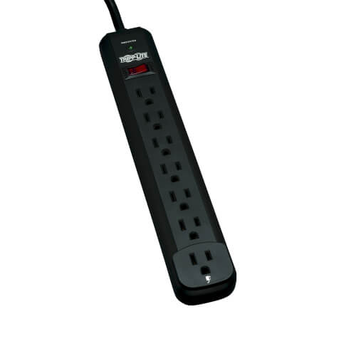 Tripp Lite Protect It!  7-Outlet Joules 1080 12ft Cord LED Black Housing