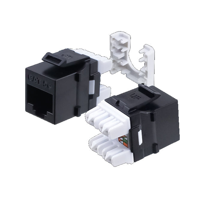 Wavenet Keystone Jack CAT5E, HD Series, UTP, 110, 8P8C,T568A/B, Black